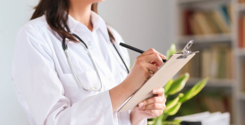 Doctor at work in the hospital